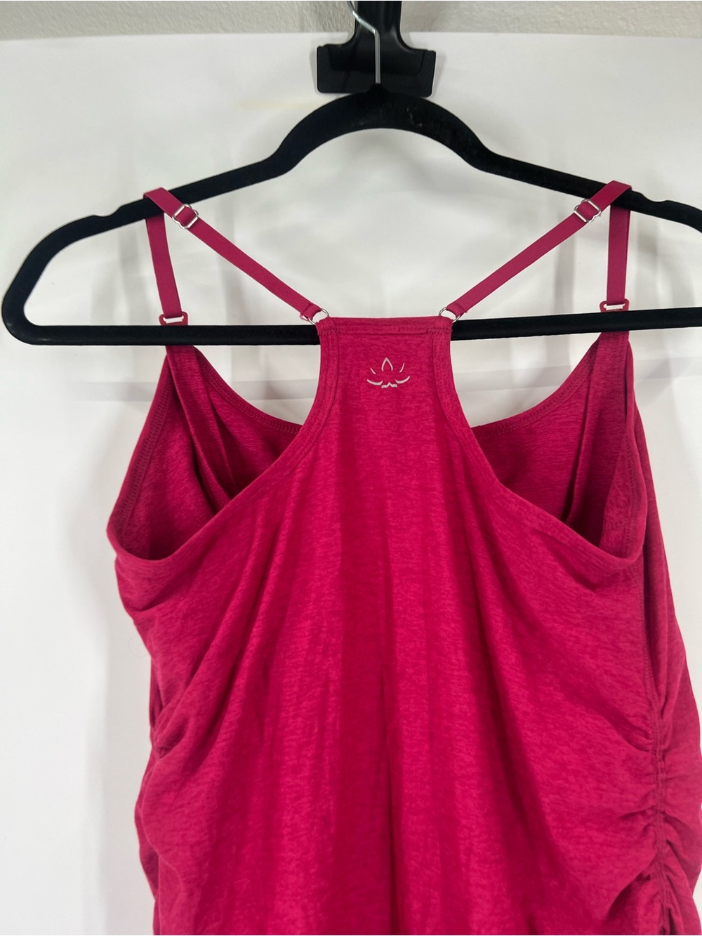Beyond the Bump Pink Racerback Ruched Top - Picture 6 of 7